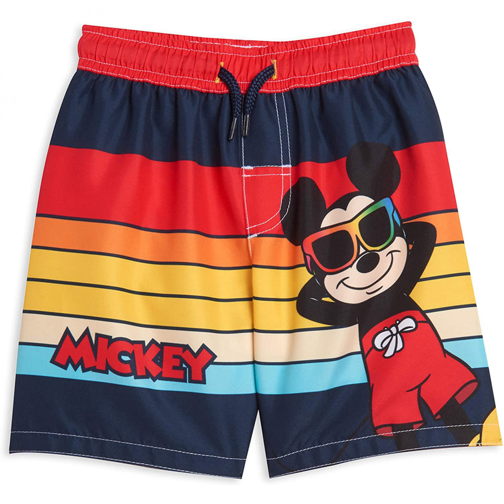 Disney Mickey Mouse Surfing Toddler Swim Trunks and Rashguard Set